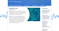 Desktop Screenshot of malaspina-labs.com